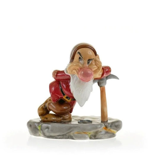 English Ladies Disney Snow White Diamond Mine Grumpy Dwarf Figurine