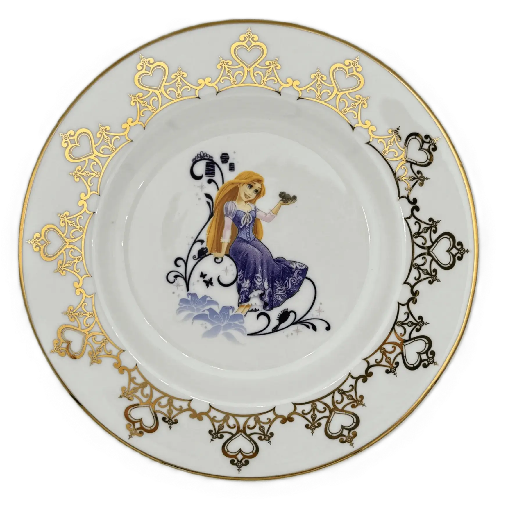 english ladies disney tangled rapunzel 6 cake plate - Charterwells