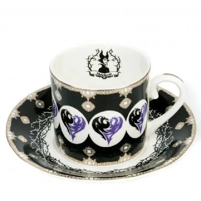 english ladies disney villains maleficent cup saucer - Charterwells