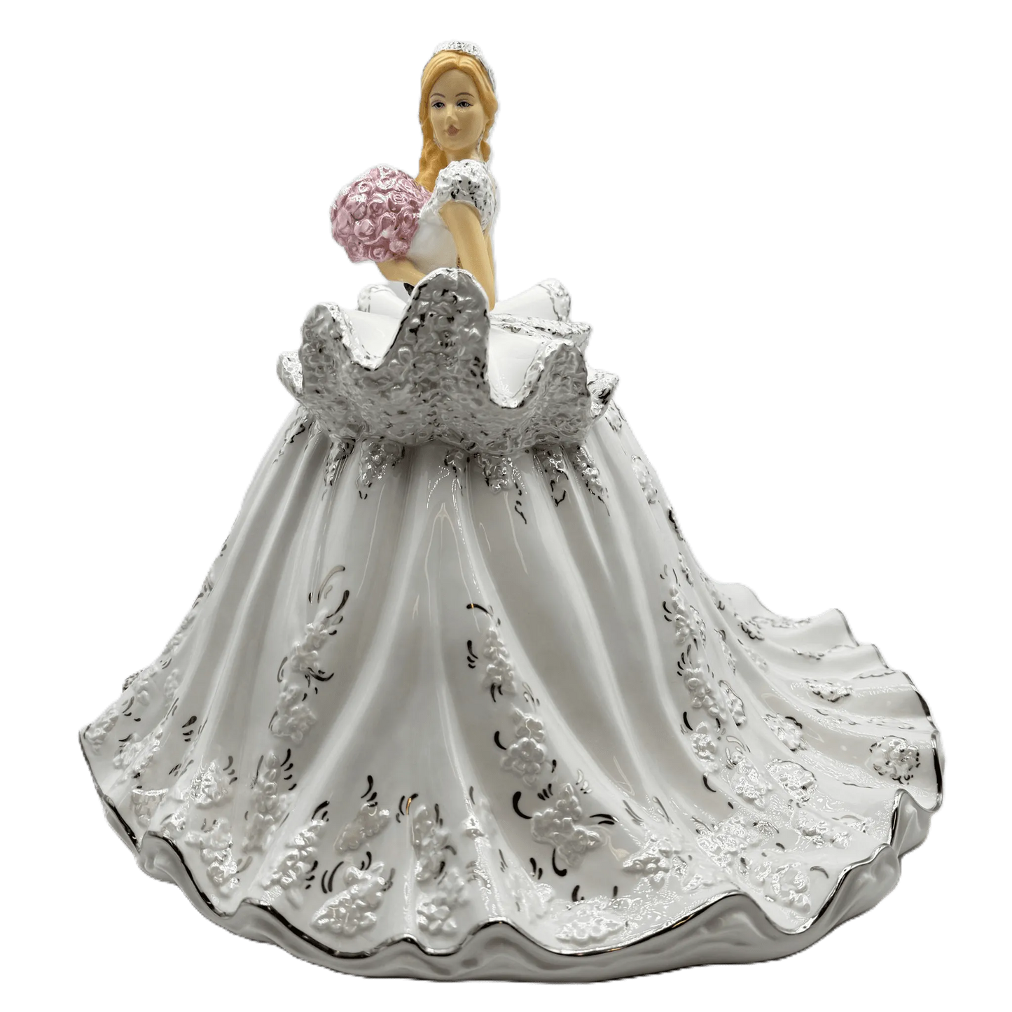 English Ladies Thelma Madine Gypsy Elegance Bride Figurine : Blonde