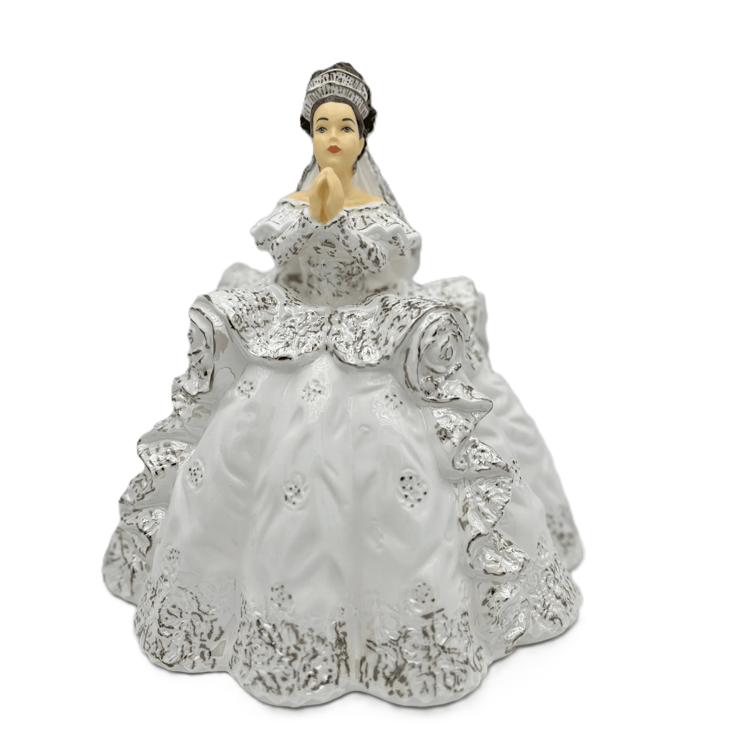 English Ladies Thelma Madine Little Prayer Communion Figurine : Brunette