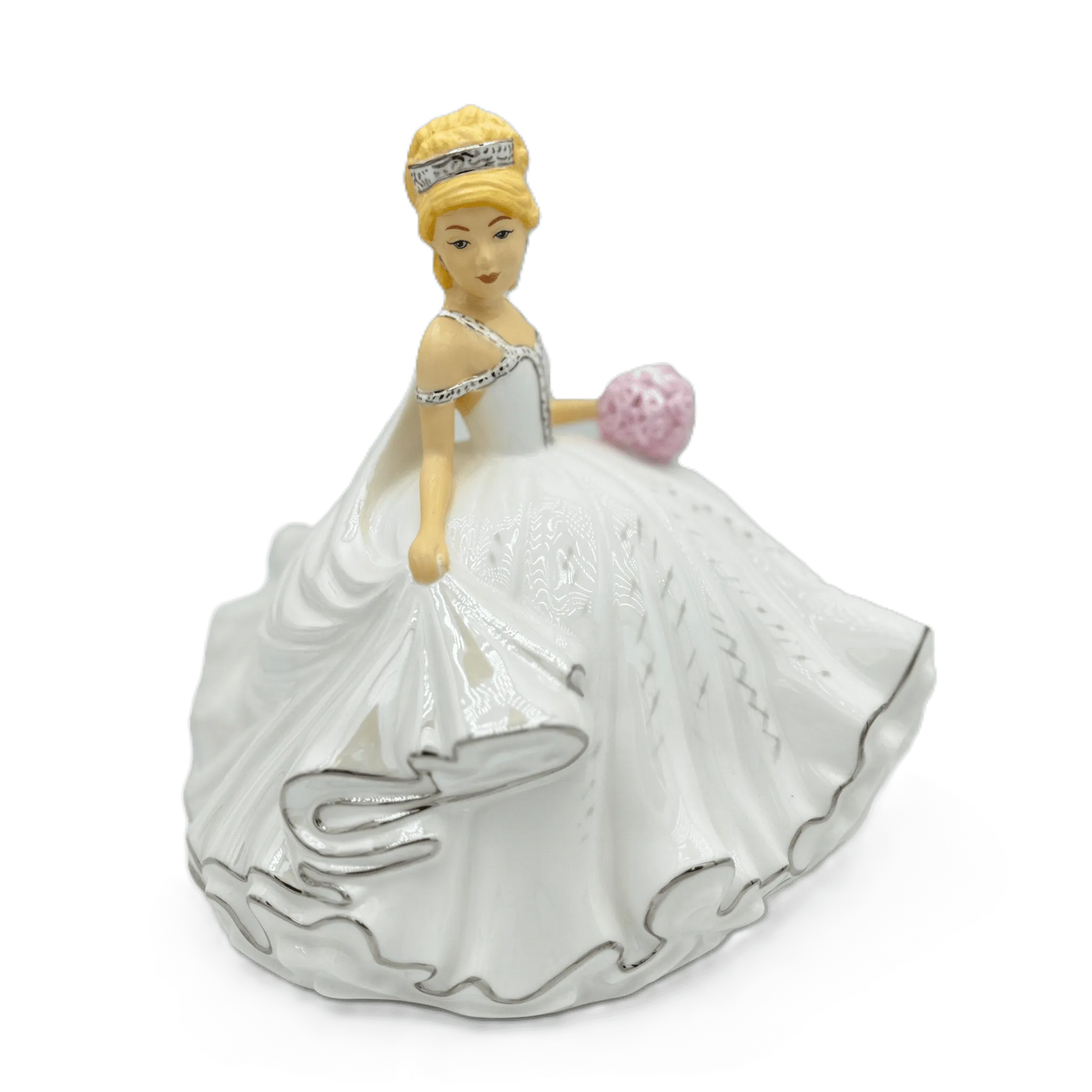 English Ladies Thelma Madine Mini Bride of the Year Figurine : Blonde