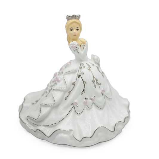 English Ladies Thelma Madine Mini Gypsy Rose Bride Figurine : Blonde