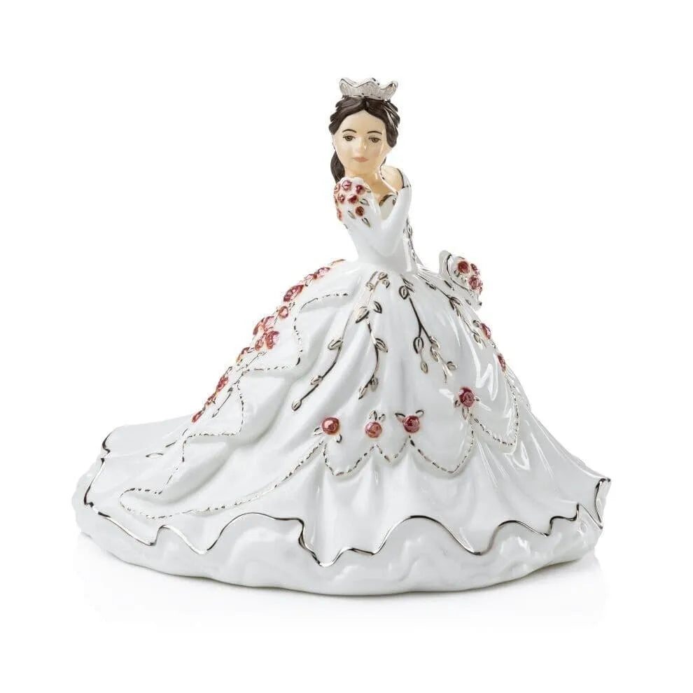 English Ladies Thelma Madine Mini Gypsy Rose Bride Figurine : Brunette