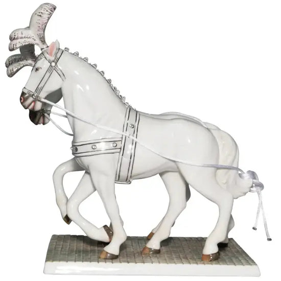 Going to the Chapel Bride & Horse Figurine Brunette image 1
