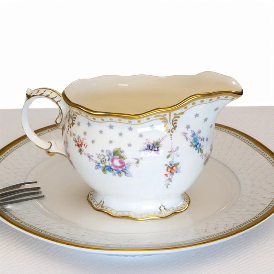Royal Crown Derby Antoinette Cream Milk Jug Charterwells