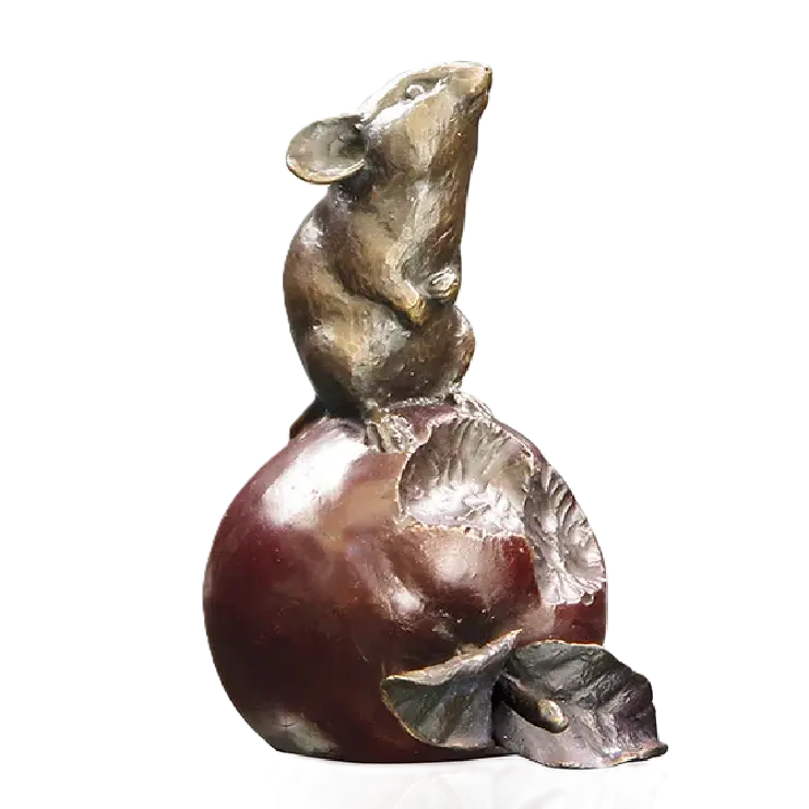 Richard Cooper Bronze Mouse on Apple Charterwells