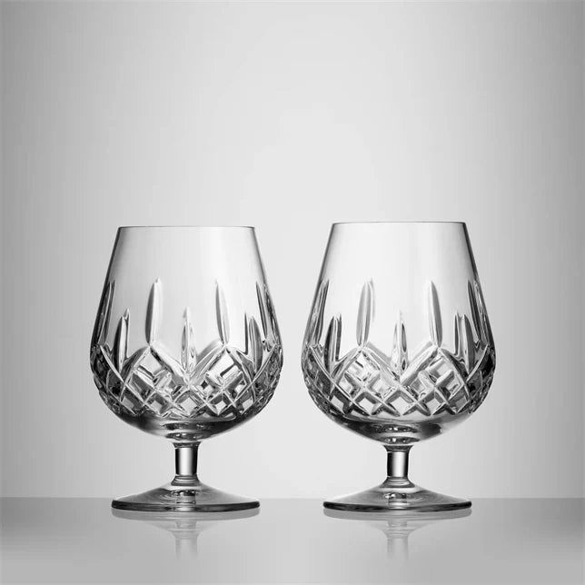Waterford Crystal Lismore Connoisseur Brandy Balloon Glasses Set of 2