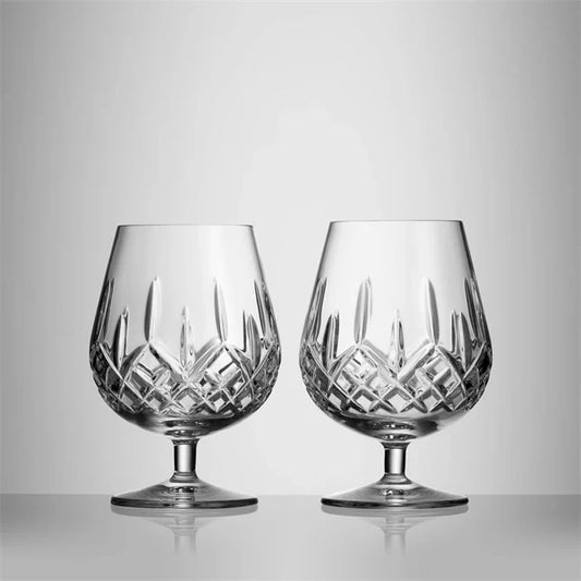 Waterford Crystal Lismore Connoisseur Brandy Balloon Glasses Set of 2