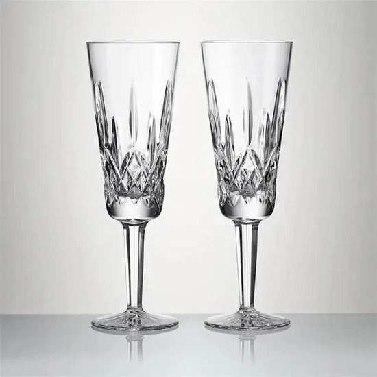 Waterford Crystal Lismore Champagne Flutes Set of 2 Charterwells