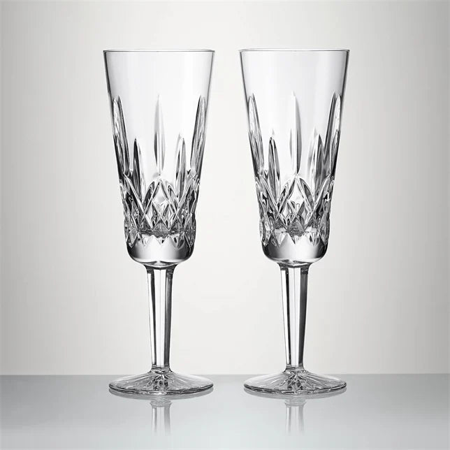 Waterford Crystal Lismore Champagne Flutes Set of 2