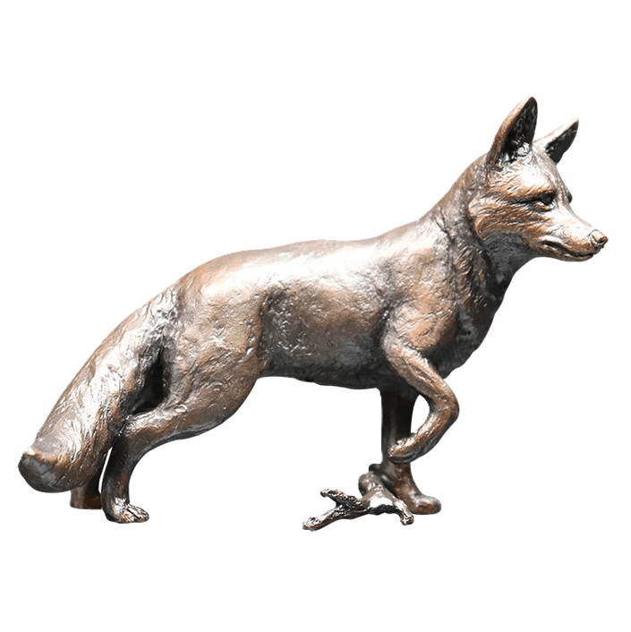 richard cooper bronze animals collection fox standing figurine - Charterwells