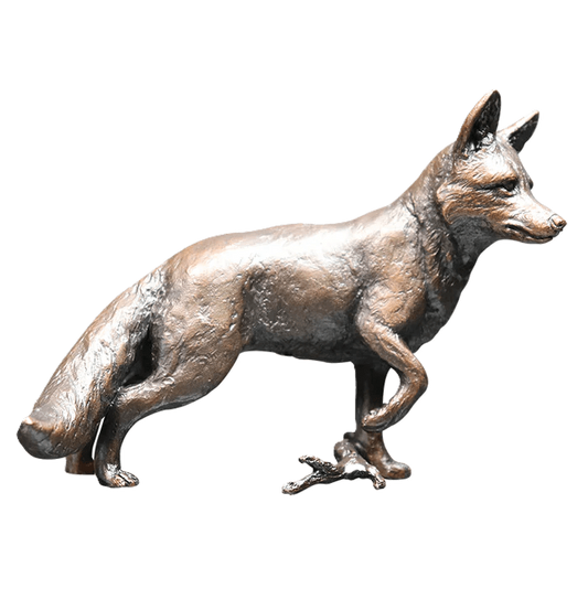 richard cooper bronze animals collection fox standing figurine - Charterwells