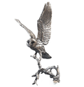 richard cooper bronze birds collection barn owl with pinecones - Charterwells