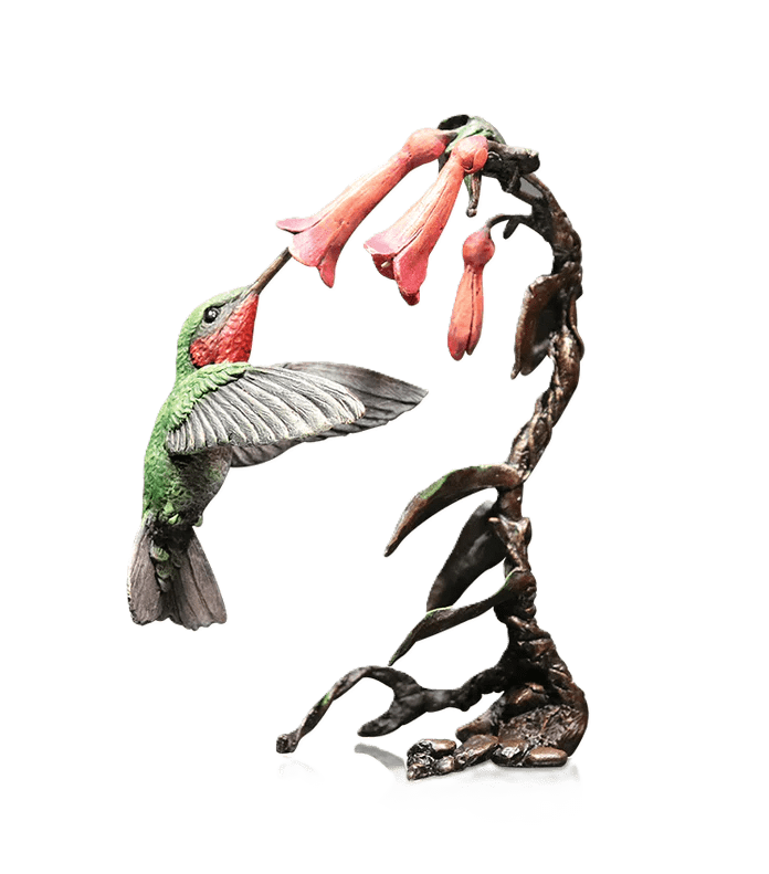 Richard Cooper Bronze Birds Collection Hummingbird Figurine