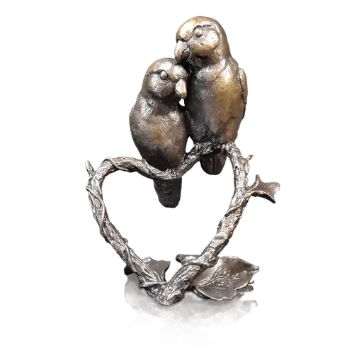 richard cooper bronze birds collection lovebirds - Charterwells