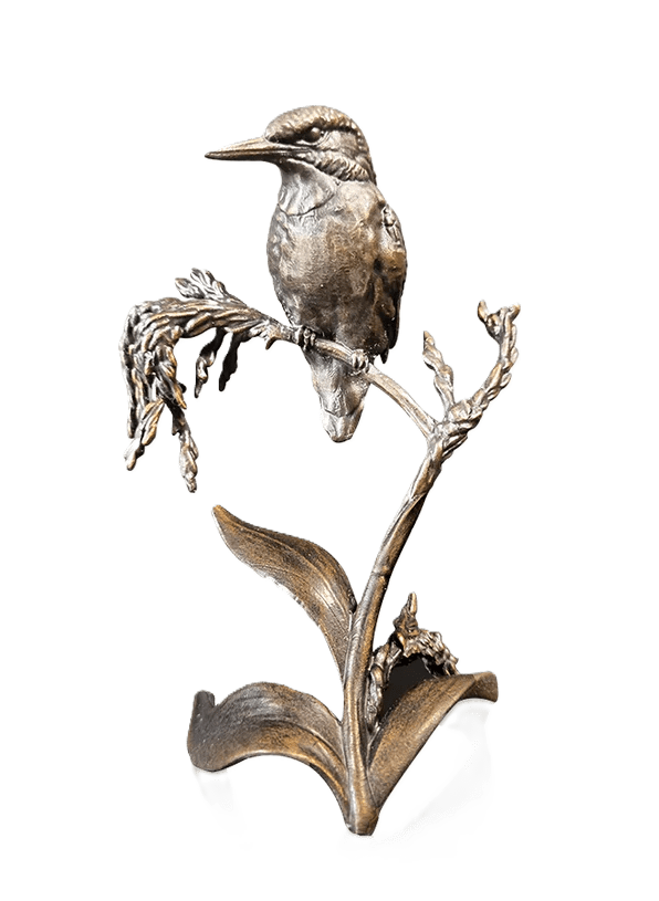 richard cooper bronze birds collection waterside kingfisher figurine - Charterwells