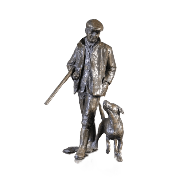 Richard Cooper Bronze Country Pursuits Collection Close Company Figurine