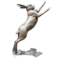 richard cooper bronze hares collection large hare boxing figurine - Charterwells