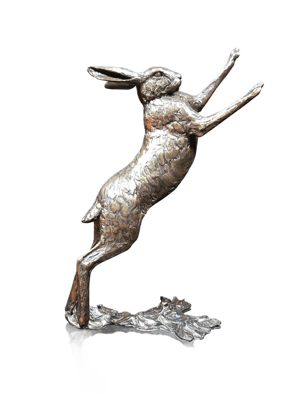 Richard Cooper Bronze Hares Collection Large Hare Boxing Figurine