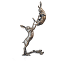 richard cooper bronze hares collection medium hares boxing figurine - Charterwells