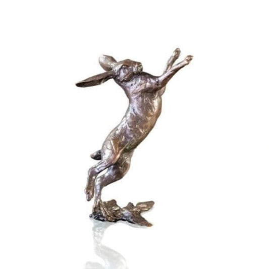 Richard Cooper Bronze Hares Collection Small Hare Boxing Figurine