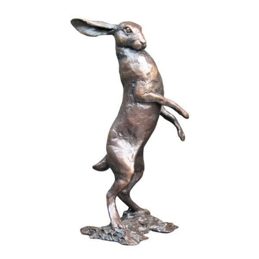 Richard Cooper Bronze Hares Collection Small Hare Standing Figurine