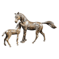 richard cooper bronze horses collection mare foal figurine - Charterwells