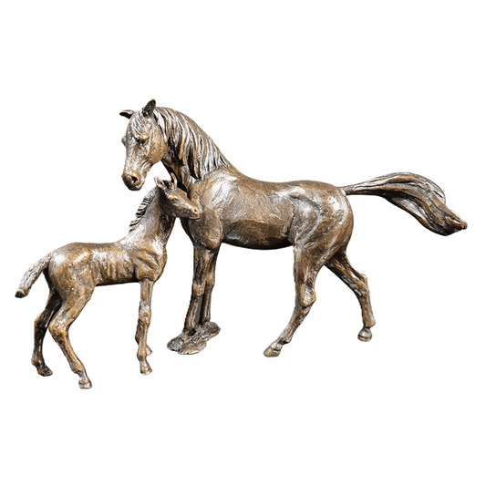 richard cooper bronze horses collection mare foal figurine - Charterwells