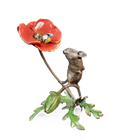 richard cooper bronze mice collection mouse with honey bee figurine - Charterwells