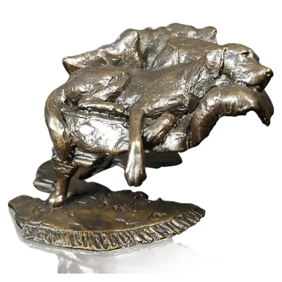 richard cooper limited edition bronze labrador in arm chair figurine - Charterwells