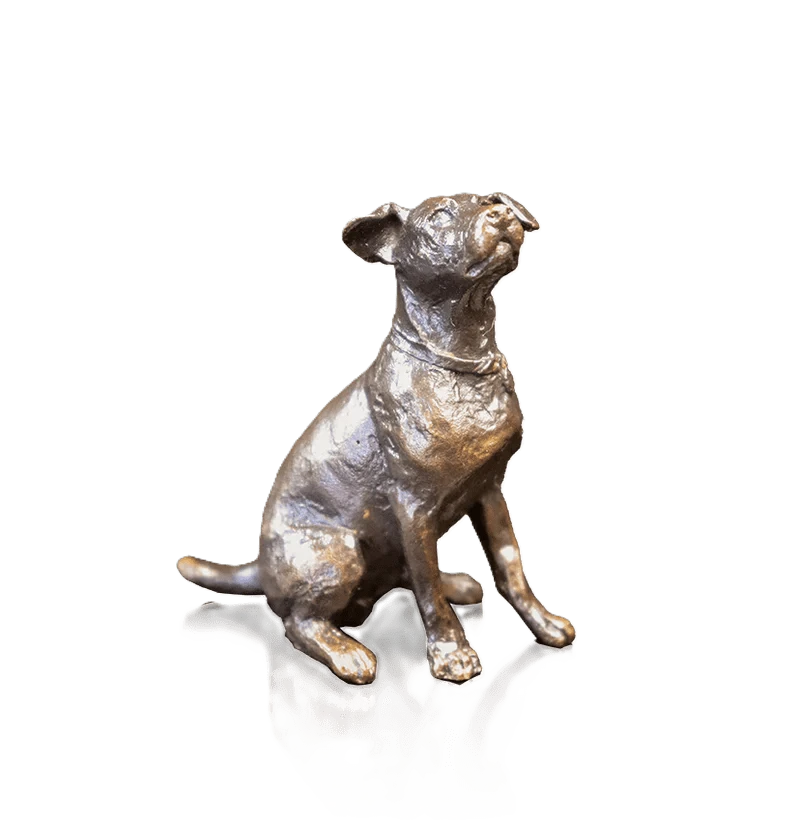 richard cooper limited edition bronze sitting jack russell figurine - Charterwells