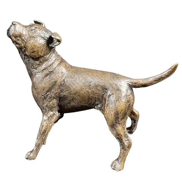 richard cooper limited edition bronze staffordshire bull terrier figurine - Charterwells