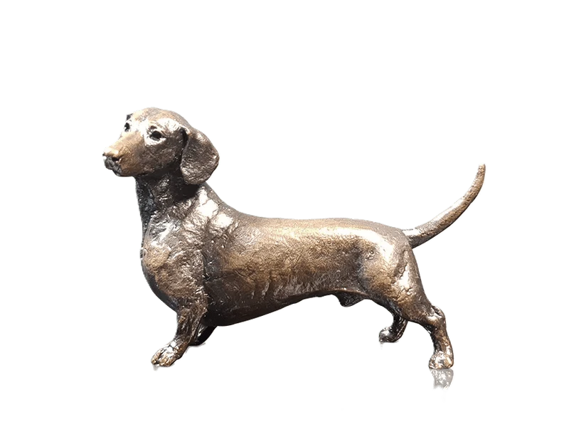 richard cooper limited edition bronze standing dachshund figurine - Charterwells