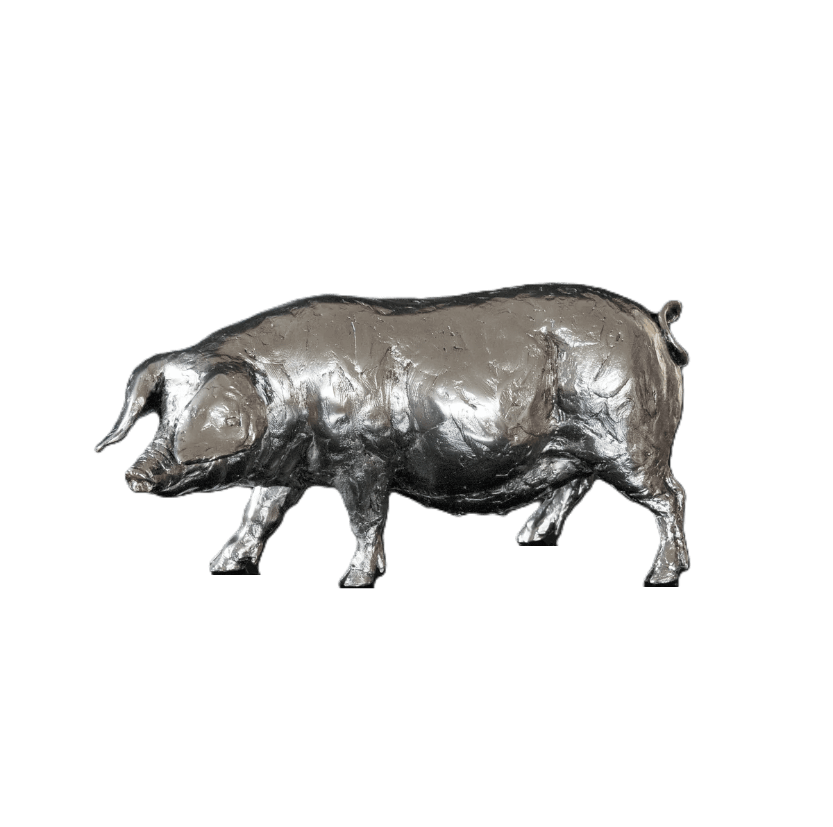 Richard Cooper Nickel Studio Collection Pig Figurine