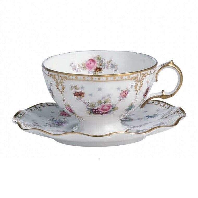 royal crown derby antoinette tea cup saucer - Charterwells