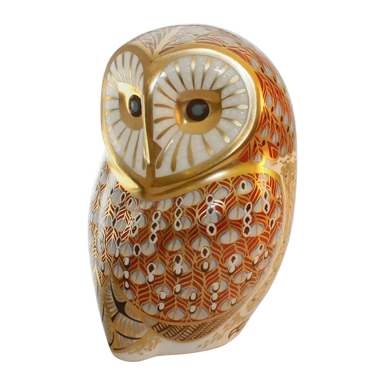 royal crown derby barn owl paperweight - Charterwells
