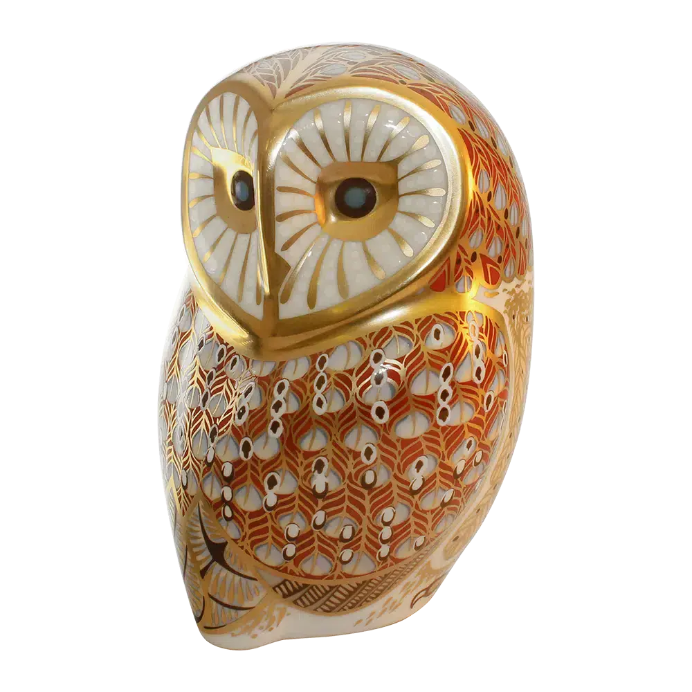 royal crown derby barn owl paperweight - Charterwells