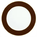 royal crown derby chocolate band 12 service plate - Charterwells