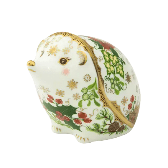 royal crown derby christmas hedgehog paperweight - Charterwells