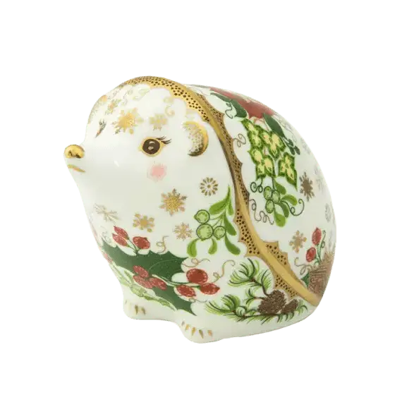 royal crown derby christmas hedgehog paperweight - Charterwells