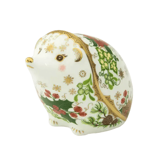 royal crown derby christmas hedgehog paperweight - Charterwells