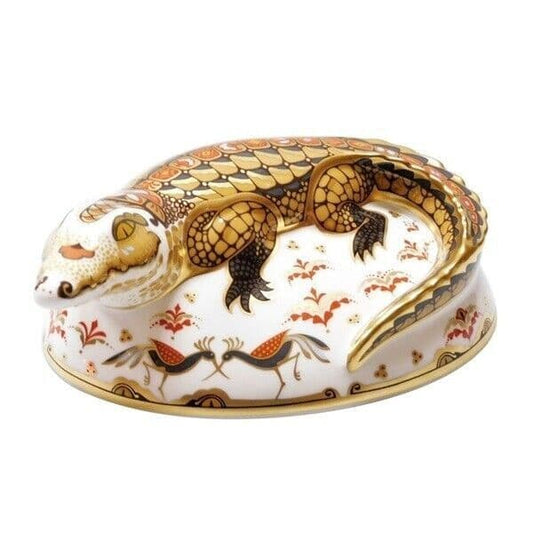 Royal Crown Derby Crocodile Paperweight