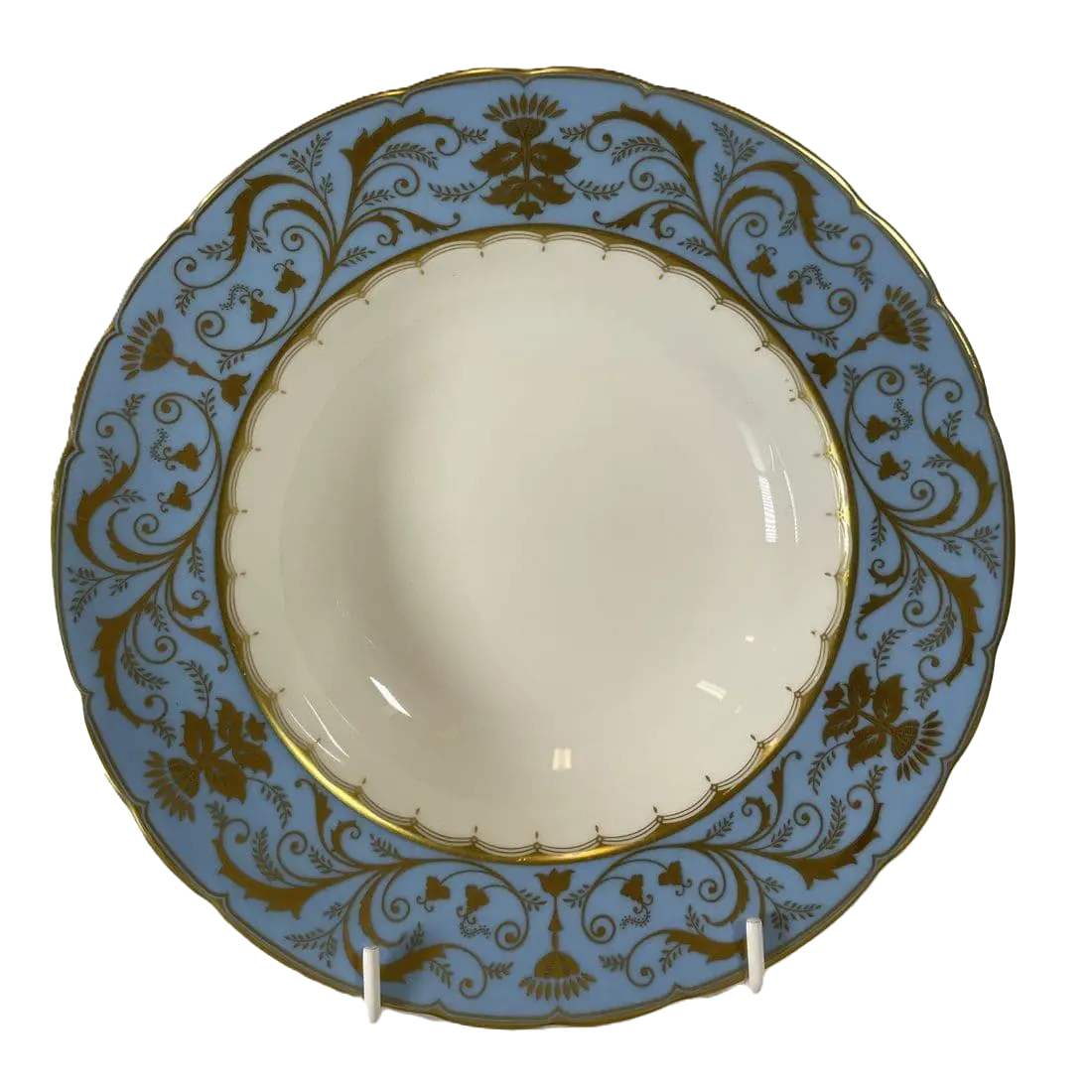 royal crown derby darley abbey blue harlequin 8 soup bowl - Charterwells