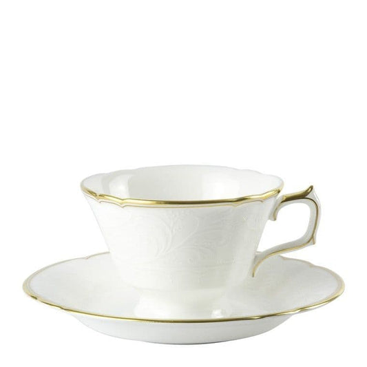 Royal Crown Derby Darley Abbey Pure Tea Cup & Saucer