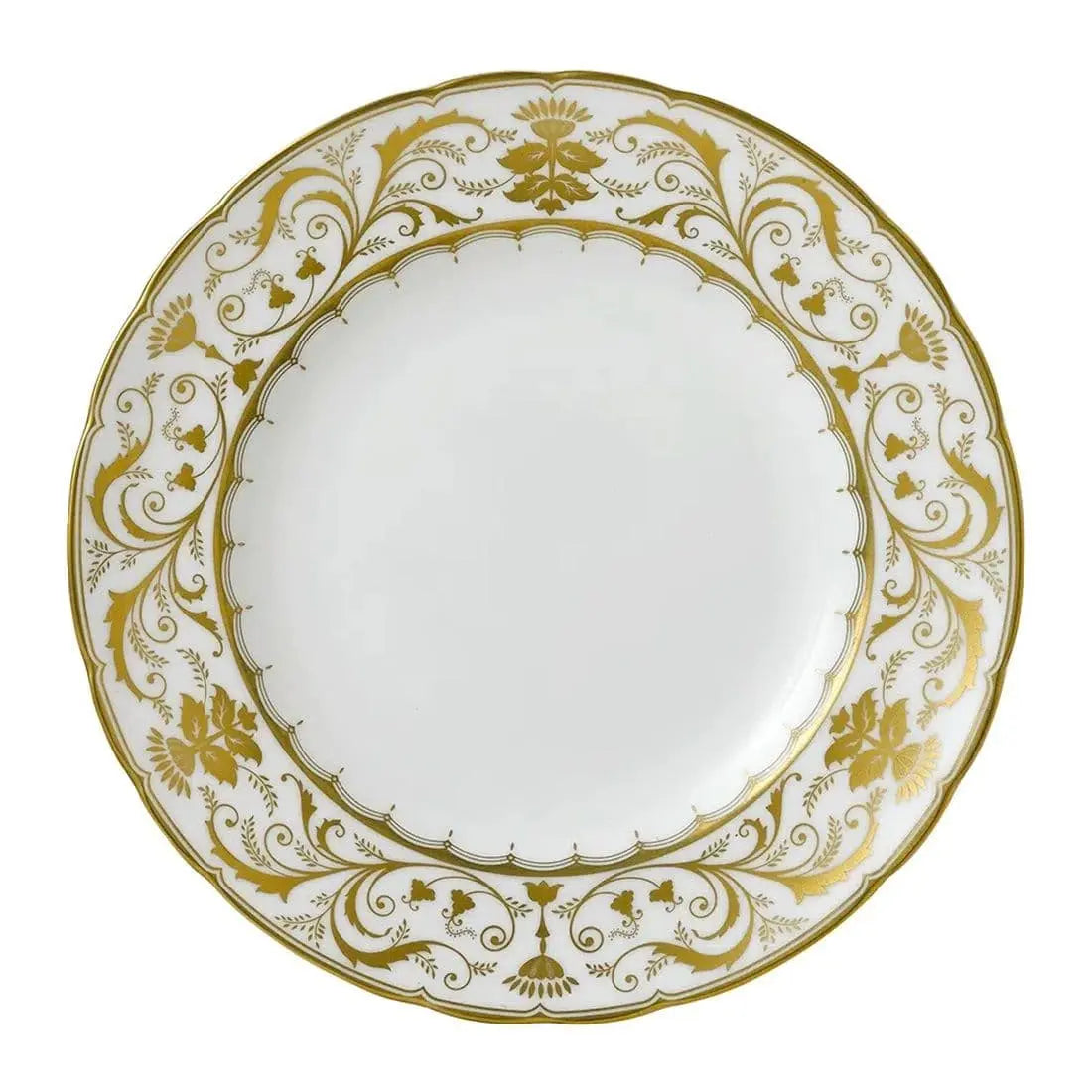 royal crown derby darley abbey white 10 dinner plate - Charterwells