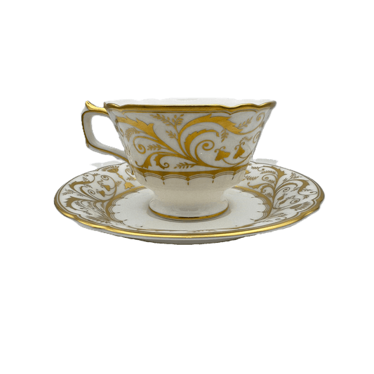 Royal Crown Derby Darley Abbey White Tea Cup & Saucer