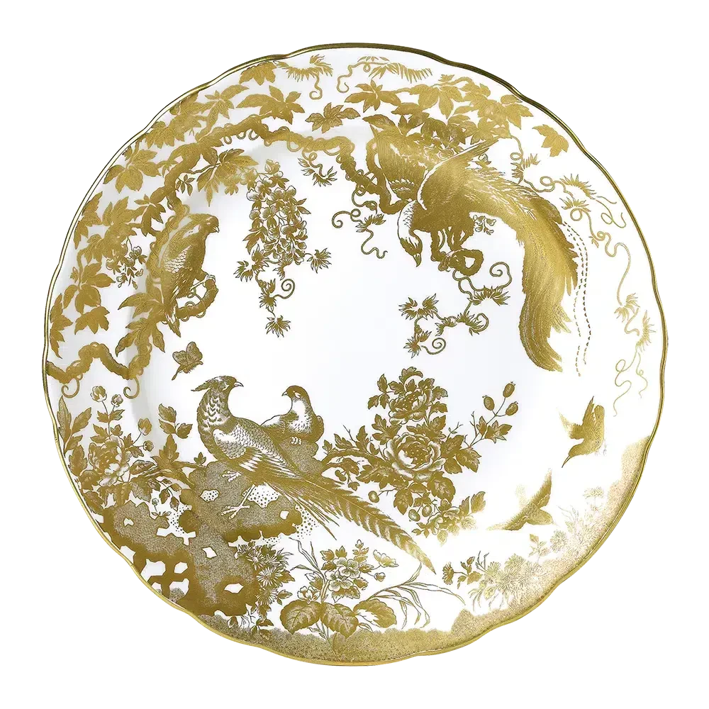 royal crown derby gold aves 30cm serviceplate - Charterwells