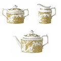Royal Crown Derby Gold Aves 3pc Tea Set Charterwells