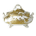 royal crown derby gold aves cov vegetable dish - Charterwells